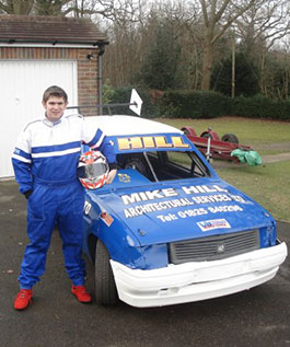 Chris standing with his car