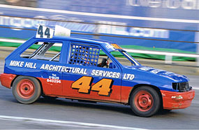 Racing through the corner