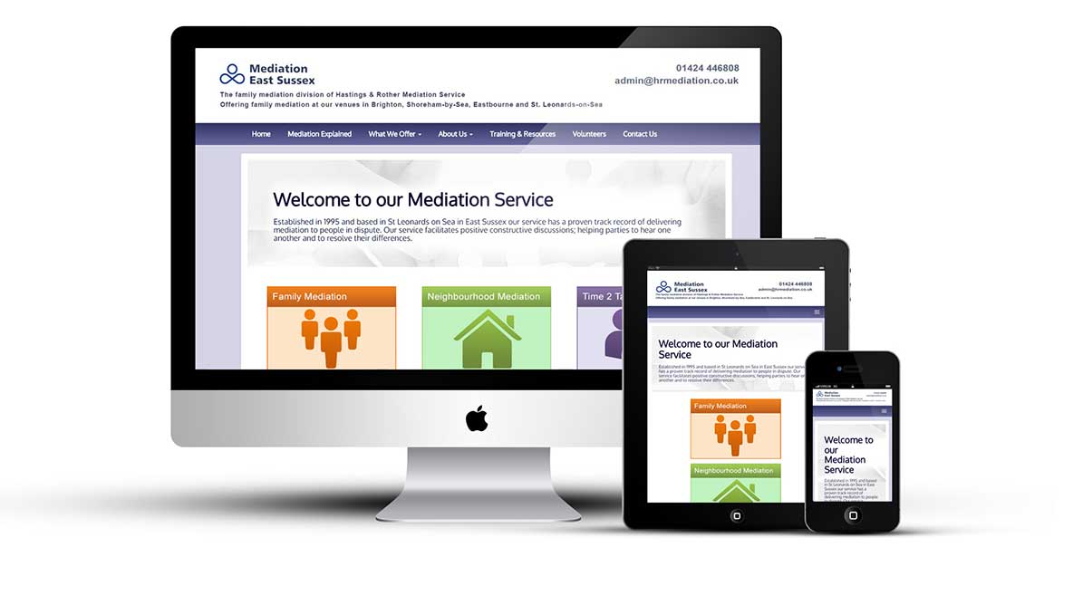 Mediation East Sussex - Website design for a Mediation organisation in Hastings